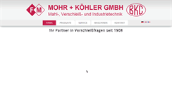 Desktop Screenshot of mohr-koehler.de